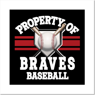 Proud Name Braves Graphic Property Vintage Baseball Posters and Art